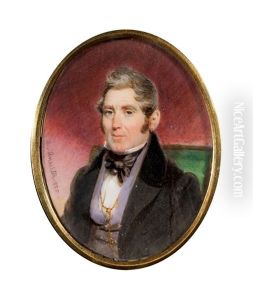 Bildnis Eines Herrn In Schwarzem Rock by Alois Von Anreiter