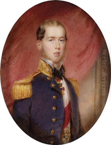 Bildnis Des Erzherzogs Maximilian Ferdinand In Der Uniform Eines Befehlshabers Der K. K. Kriegsmarine, Mit Dem Orden Vom Goldenen Vlies - view 1
