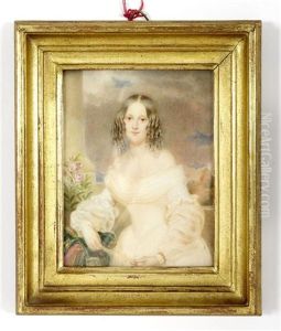 Portrait Eines Madchen by Alois Von Anreiter