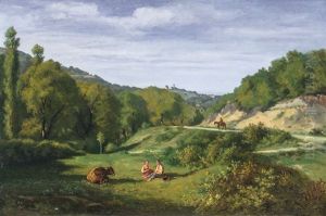 Paesaggio Con Pastori A Riposo by Gaspard Anrioud