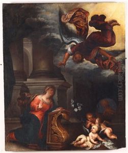 Annunciazione by Giovanni Andrea Ansaldo