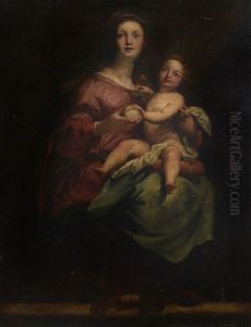 Madonna Con Bambino by Giovanni Andrea Ansaldo