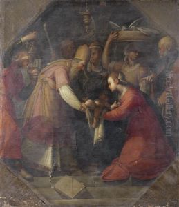 The Presentation In The Temple by Giovanni Andrea Ansaldo