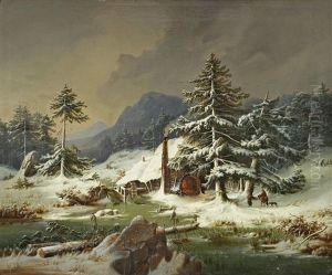 Alte Glashutte Im Bayerischen Wald by Hermann Anschutz