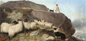Sheep Gathering, Isle Of Skye by Richard Ansdell