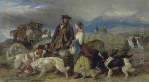 Going To The Lodge, Scotch Shootings by Richard Ansdell