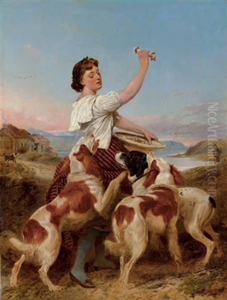 The Gamekeeper's Daughter (collab. W/william Powell Frith) - view 1