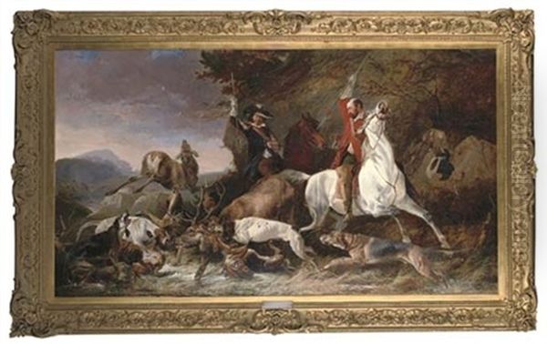 The Kill: A Stag Hunting Scene - view 1