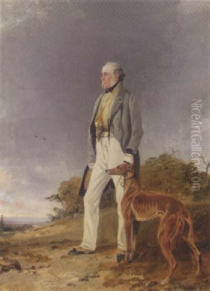 Mr. Geddes And His Dog "glory" - view 1