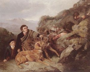 Stalking Deer In The Highlands by Richard Ansdell