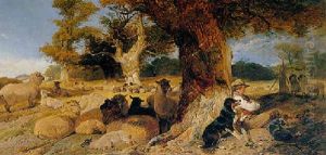 The Sleeping Shepherd by Richard Ansdell