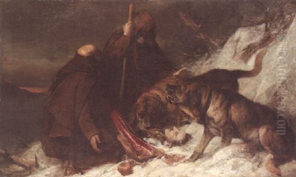 The Rescue After The Storm, The St Bernard's Pass - view 1