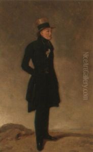 Portraits Of Two Gentleman by Richard Ansdell
