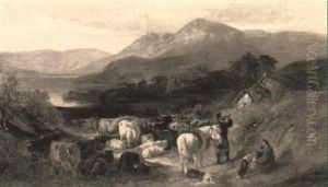 A Highland Drove by Richard Ansdell