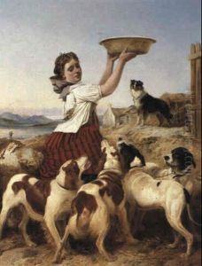 Feeding The Gundogs by Richard Ansdell