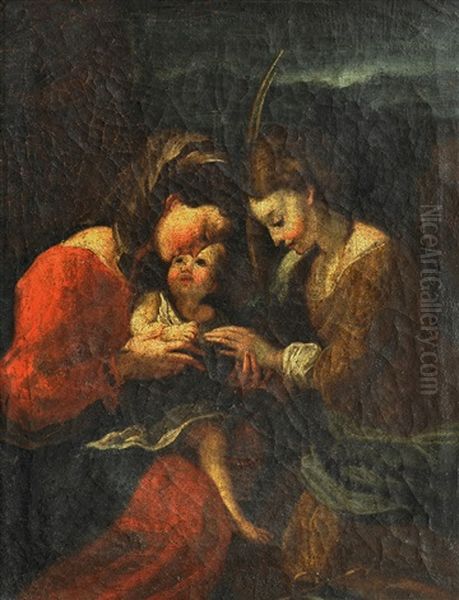 D"apres La Composition Du Mariage Mystique De Sainte Catherine Par Le Correge - view 1