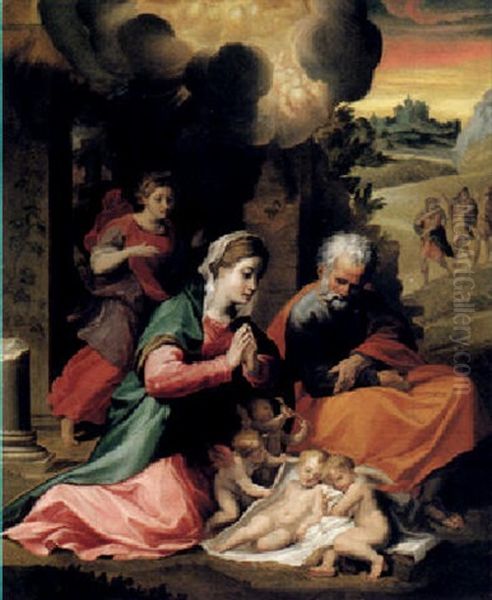 The Nativity And The Annunciation To The Shepherds Beyond - view 1