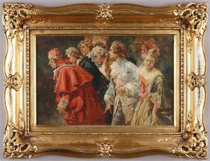 Audienz Bei Hof by Eduard Ansen-Hofmann