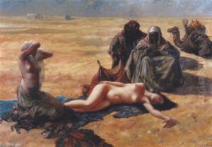Les Marchands D'esclaves by Eugene Ansen-Hofmann