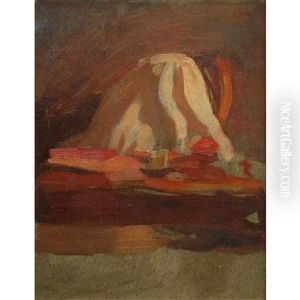 Untitled (figure Study); Untitled (plaster Cast With Drapery) (2 Works) by Thomas Anshutz