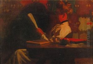 Woman In An Interior, Reading by Thomas Anshutz