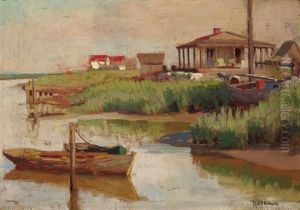 Summer House On The Marsh by Thomas Anshutz