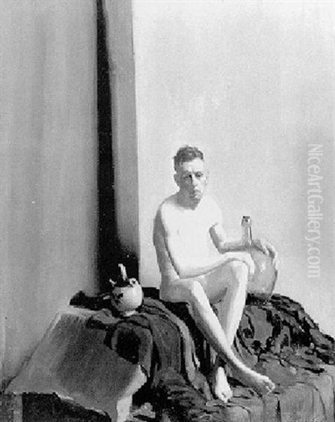 Young Man With Oriental Carpets - view 1