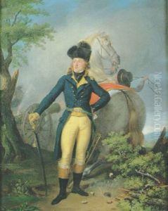 Portrait D'un Officier Pendant Une Bataille by Antoine Jean Joseph Ansiaux