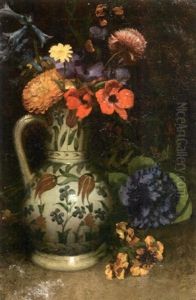 Bouquet De Fleurs Au Pichet D'iznik