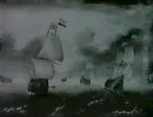 Shipping In Choppy Waters by Aert Anthonisz