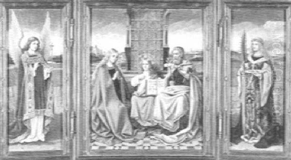 Th Child Jesus With Saints And An Angel - view 1