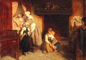 Famille Bretonne Dans Un Interieur