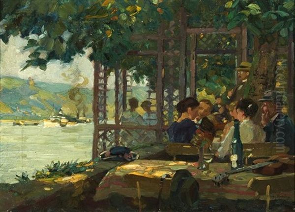 Sommerliche Gaststatte (im Garten Zu Rhens Am Rhein) - view 1
