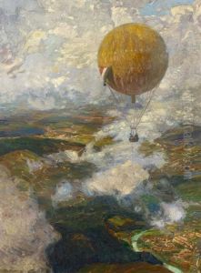 Im Fesselballon Uber Den Vogesen