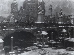 In Berlin. Blick Auf Dom Und Schlossbrucke by Otto Antoine