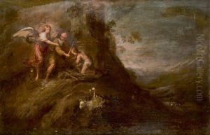 Le Sacrifice D'isaac by Francisco Antolinez Y Ochoa