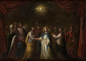 Desposorios De La Virgen by Francisco Antolinez Y Ochoa