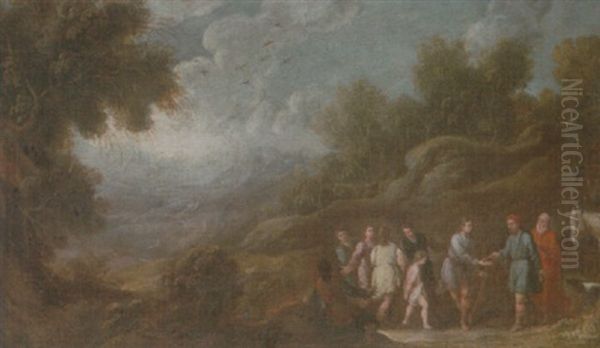 Joseph Being Sold Into Slavery By His Brothers - view 1