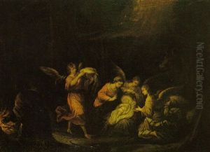 El Nacimiento De Jesus by Francisco Antolinez Y Ochoa