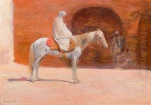 Cavalier Dans La Cour by Louis-Ferdinand Antoni
