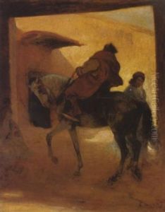Depart Du Cavalier by Louis-Ferdinand Antoni