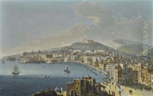 View Of Naples Looking North Towards The Castel Sant'elmo View Of Naples Looking North Towards The Castel Sant'elmo