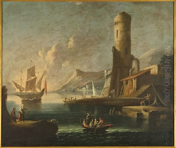 Veduta Di Porto Con Vecchia Torre - view 1
