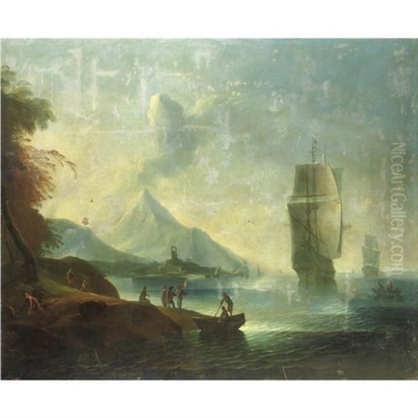 Marina Con Figure E Velieri - view 1