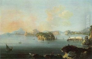 Napoli, Veduta Dalla Punta Di Posillipo Del Lazzaretto, Nissita, Pozzuolo, Baja, Capomiseno, Procida Ed Ischia