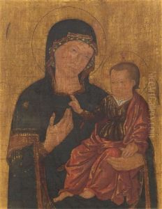 Madonna Of The Santa Maria Del Popolo by Romano Antoniazzo