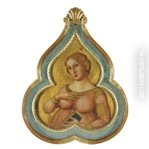 Saint Cecilia by Romano Antoniazzo