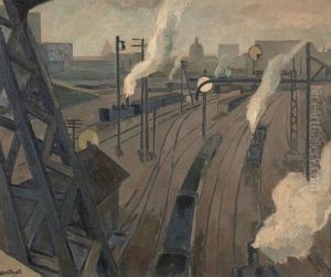 Le Pont De Tolbiac by Louis Robert Antral