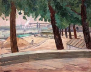 Paris, La Seine Et Les Quais by Louis Robert Antral