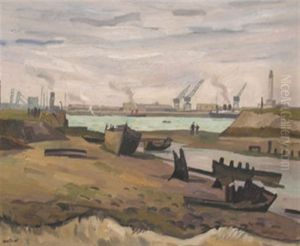 Les Grues Sur Le Port